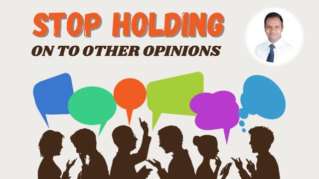 Video: Stop holding on to others opinions